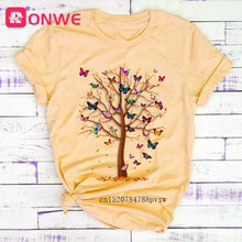 Load image into Gallery viewer, Woman Butterfly Tree Print