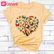 Load image into Gallery viewer, Woman Butterfly Tree Print