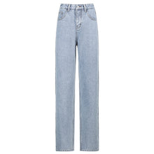 Load image into Gallery viewer, Hip Butterfly Print y2k Harajuku Fashion Jeans Women Streetwear Casual Baggy Straight High Waist Mom Denim Oversize 90s Iamhotty